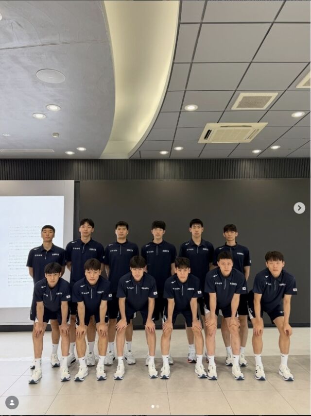 한국18세이하 남자농구대표팀/대한민국농구협회 인스타그램 캡쳐