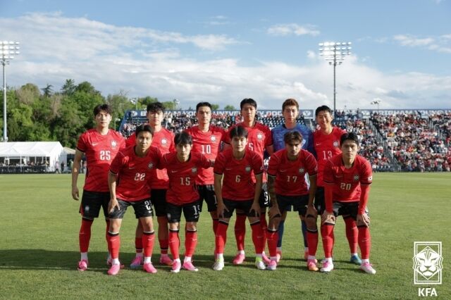한국이 2026년 5월 미국 유타주 프로보에서 열린 트리니다드토바고와의 평가전에서 5-0으로 이겼다./대한축구협회 제공