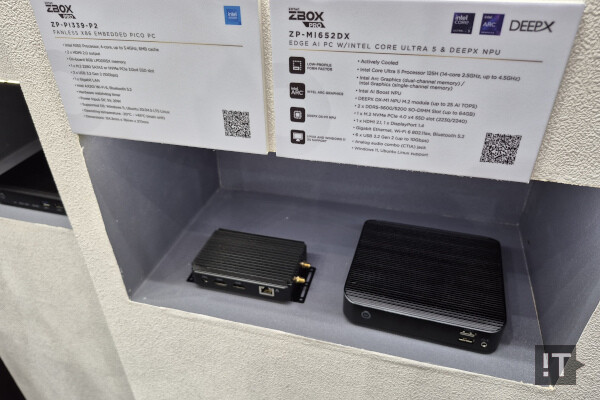 딥엑스의 NPU를 탑재한 ZP-MI652DX (우) / 권용만 기자