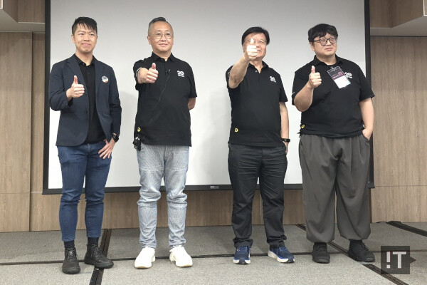 (좌측부터) 어니스트 시우 조텍 마케팅 디렉터, 재키 황 조텍 PC&임베디드 솔루션즈 제품 디렉터, 데이비 람 조텍 GPU 서버 제품 총괄, 밍 찬 조텍 그래픽카드 시니어 제품 매니저 / 권용만 기자