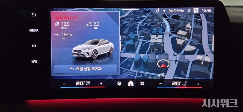 BMW M235 x드라이브 그란쿠페 평균 연비는 기대 이상으로 효율적이었다. / 가평=제갈민 기자
