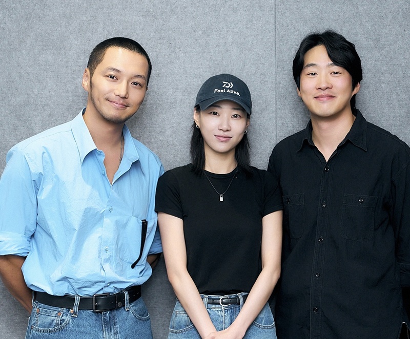 (왼쪽부터) 배우 변요환과 하윤경, 안재홍이 허정 감독의 신작 ‘손 없는 날’로 뭉친다. / CGV 픽처스