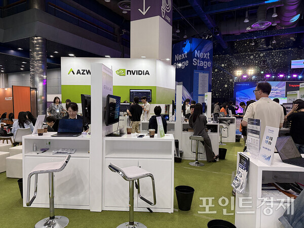 '넥스트라이즈 2026' 엔비디아 부스 ⓒ포인트경제
