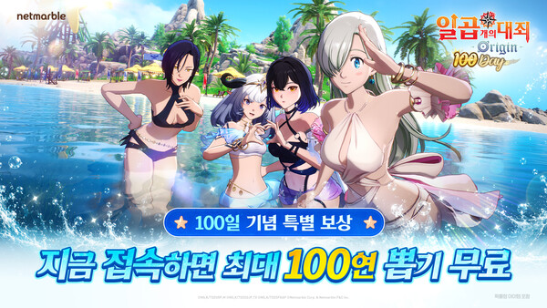 넷마블 오픈월드 RPG '일곱 개의 대죄: Origin'에서 출시 100일을 기념해 영웅 '엘리자베스'를 추가하고, 여름 바캉스 테마 이벤트를 실시한다.