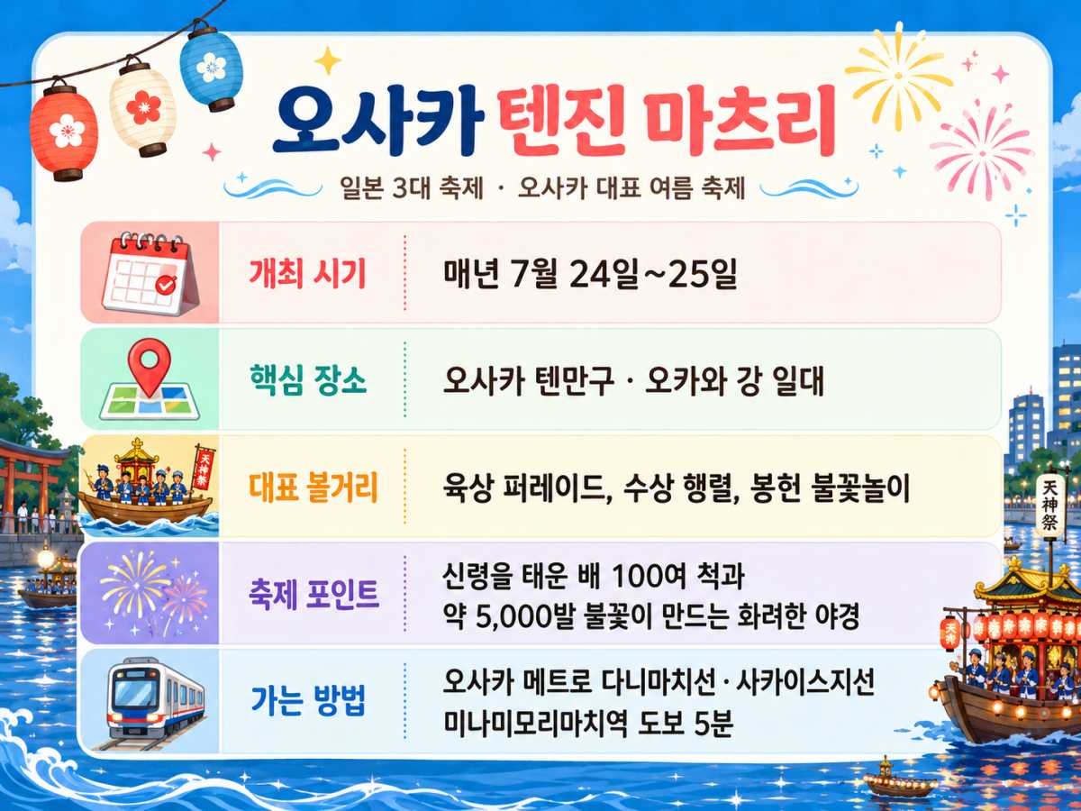 오사카 텐진 마츠리 정보 / ⓒ인포매틱스뷰