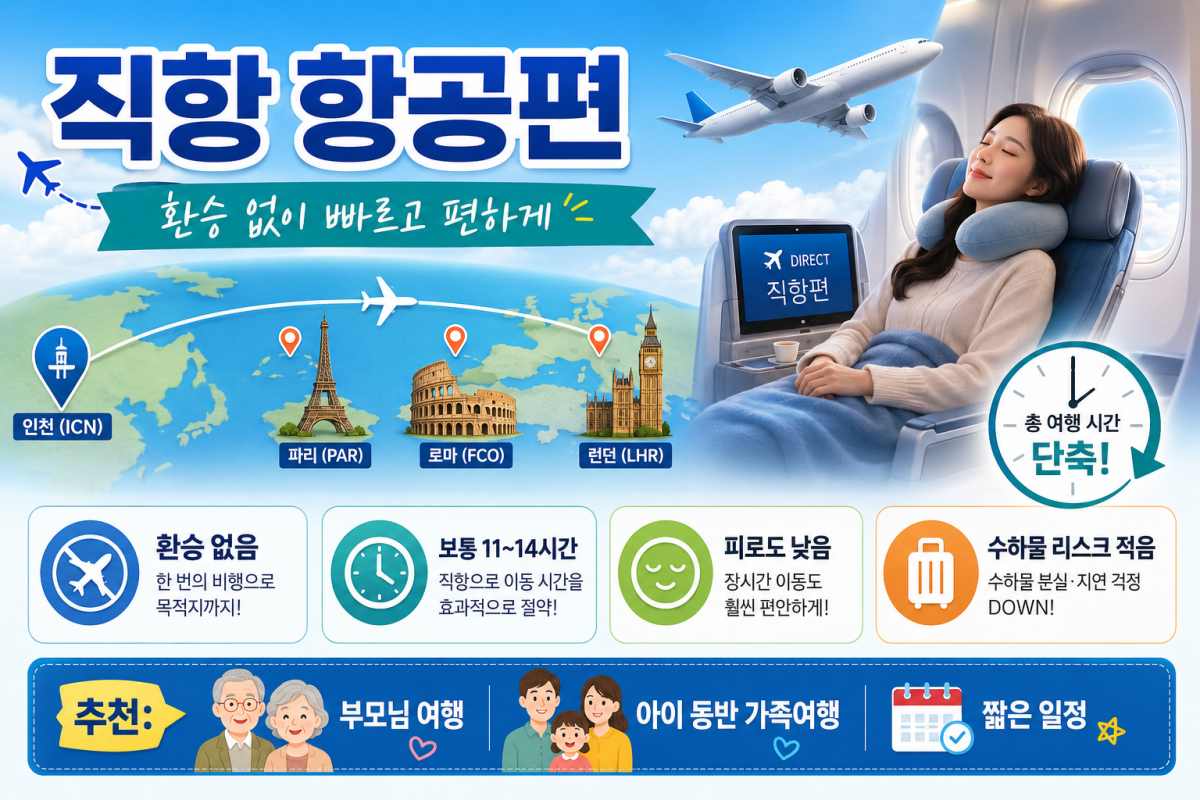 직항의 장점 / ⓒ인포매틱스뷰