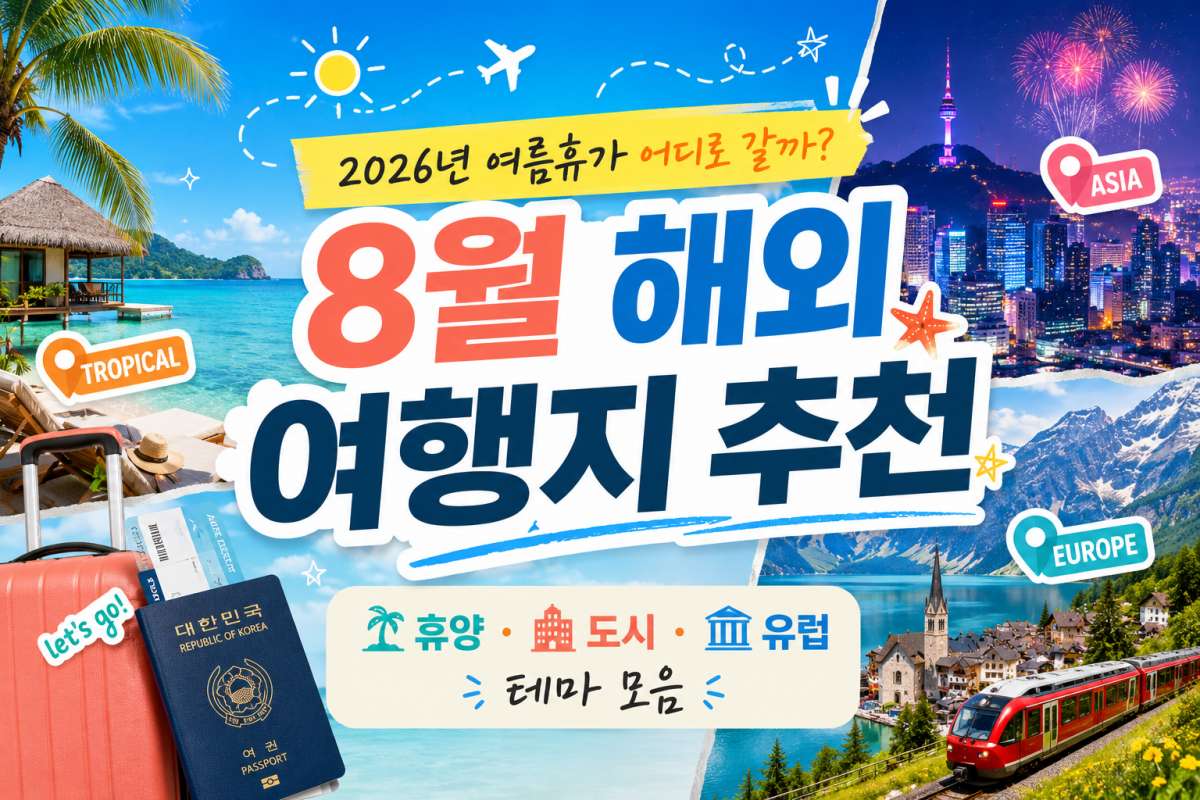 8월 해외 여행지 추천 리스트 10 / ⓒ인포매틱스뷰