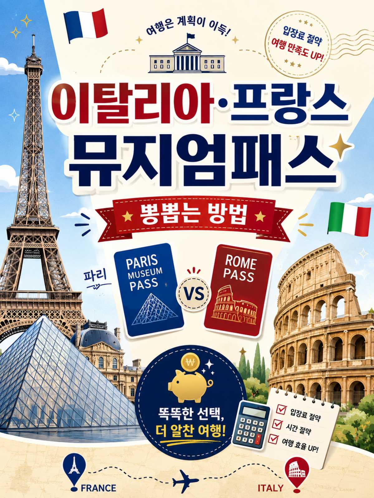 이탈리아 & 프랑스 뮤지엄패스 효율적으로 사용하기 / ⓒ인포매틱스뷰