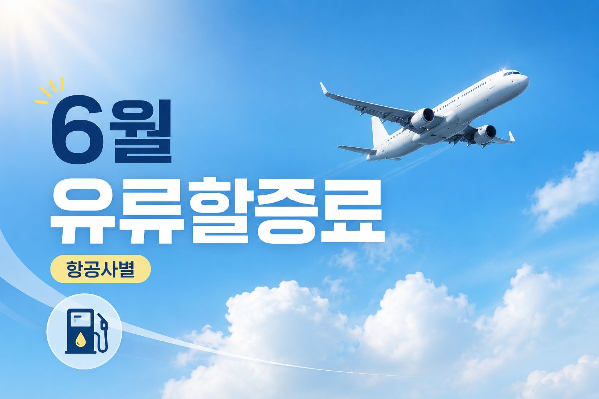항공사별 6월 유류할증료 알아보기 / ⓒ인포매틱스뷰