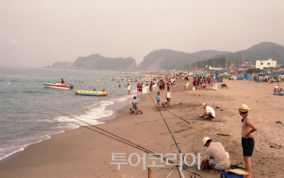 덕산해수욕장을 찾은 피서객들/ 사진-삼척시