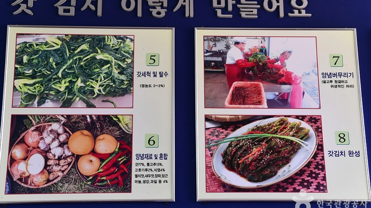 돌산갓 장터마을