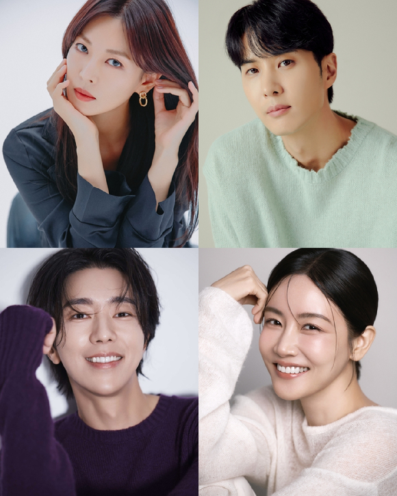 (왼쪽부터 시계방향) 김소연, 김지석, 황우슬혜, 윤현민(사진=각 소속사)