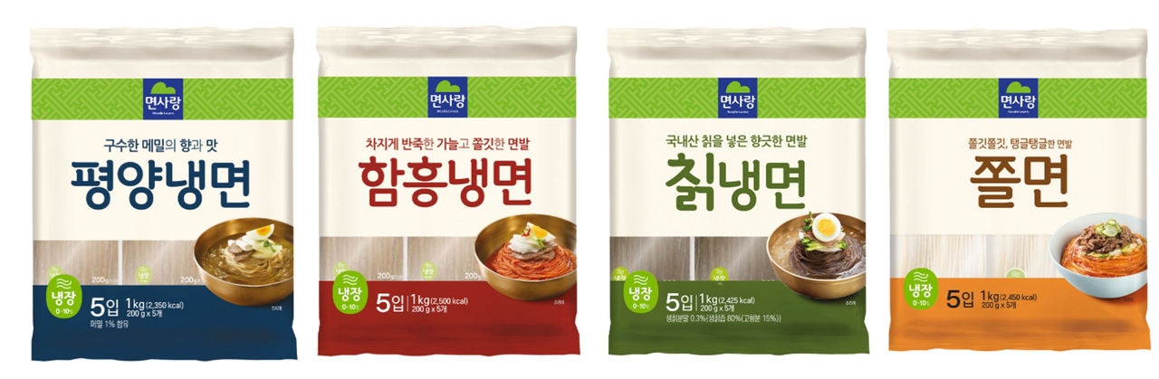 면사랑 냉쫄면 4종 [면사랑 제공]