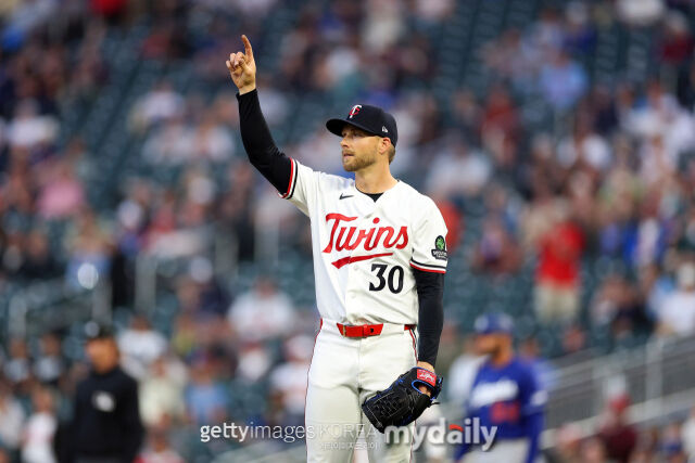 삼성 라이온즈 유니폼을 입은 오스틴 보스(투수)는 올 시즌 MLB 토론토와 미네소타에서 뛰었다. 그는 지난 6월 24일 LA 다저스와 홈 경기에 두 번째 투수로 나와 4이닝을 소화했다./게티이미지코리아