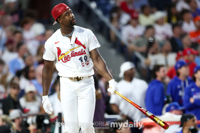 MLB 세인트루이스에서 뛰고 있는 조던 워커는 지난 14일(이하 한국시각) 열린 올스타 홈런 더비에서 역전 우승을 차지했다. 그는 15일 열린 2026 MLB 올스타전에도 출전했다./게티이미지코리아