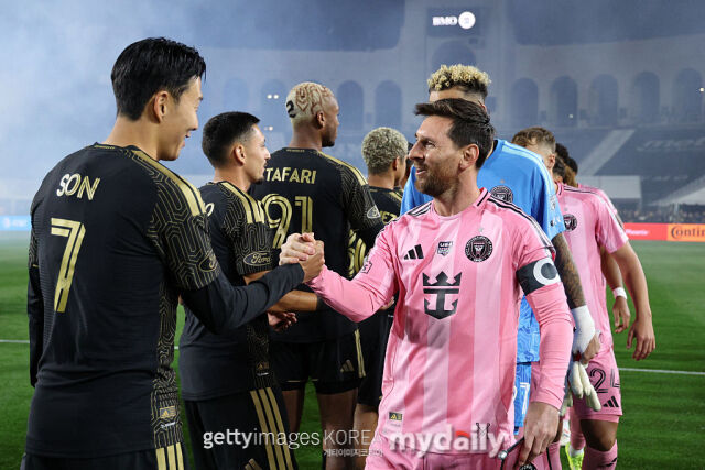 손흥민(ALFC)과 리오넬 메시(인터 마이애미)가 지난 2월 2026 MLS 개막전에서 맞대결을 가졌다./게티이미지코리아