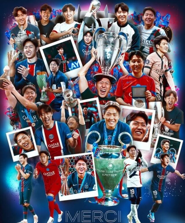PSG가 이강인의 AT마드리드 이적을 발표했다./PSG