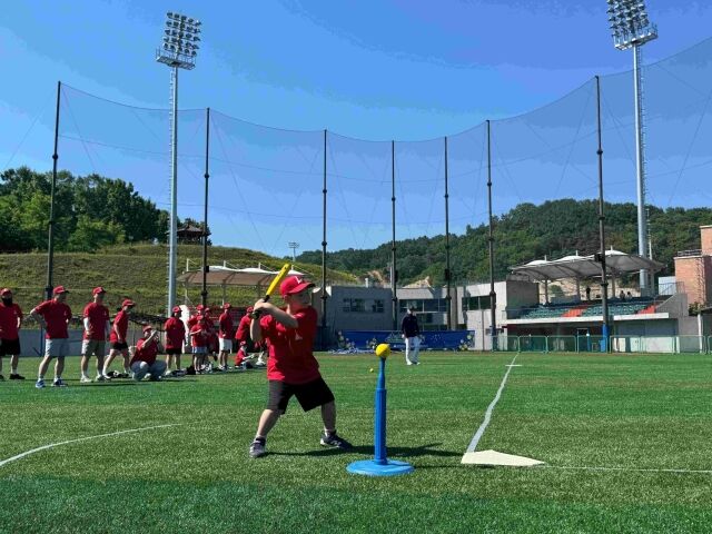 2026년 봄 야구로 통하는 티볼 캠프 사진./KBO 제공