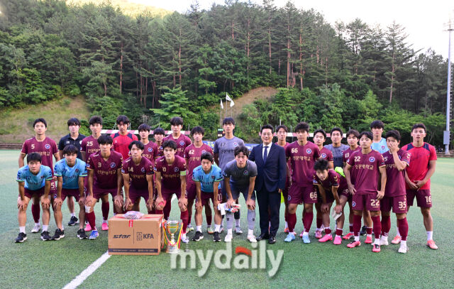 [MD포토] 선문대 '추계대학축구연맹전 3위'