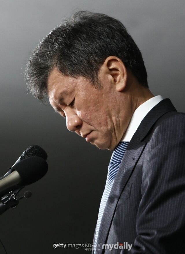 정몽규 대한축구협회장은 지난달 29일(이하 한국시각) 2026 북중미 월드컵 개막을 앞두고 사임 소식을 발표했다./게티이미지코리아