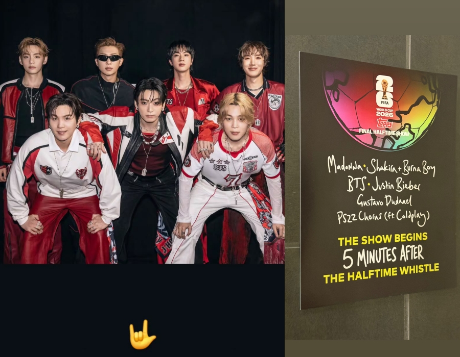BTS 뷔, '월드컵' 결승전 하프타임 쇼 후 남다른 센스 \