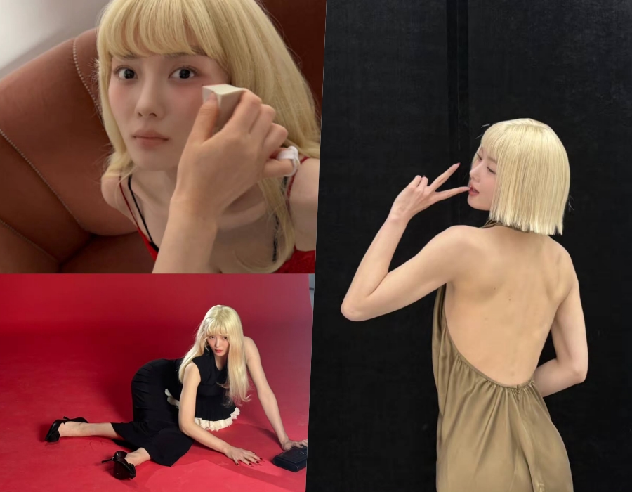 김유정, 성숙해진 국민여동생…과감한 시스루 착장+금발에 \