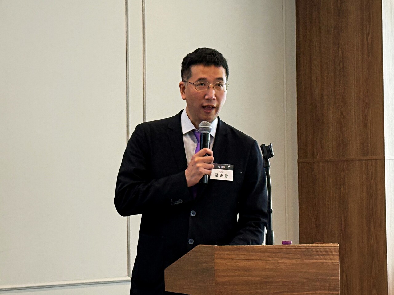 김준환 스트라드비젼 대표이사. / 허인학 기자