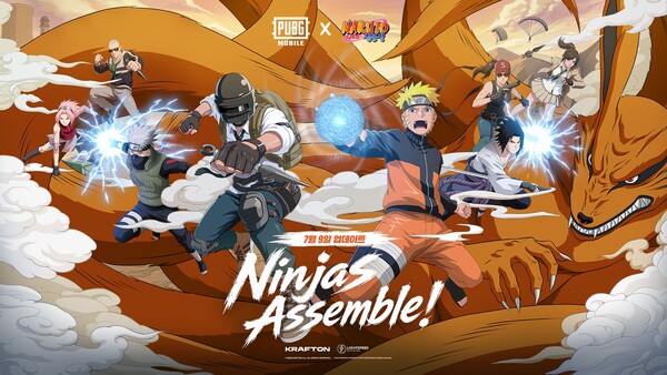 배틀그라운드 모바일이 글로벌 인기 애니메이션 '나루토 질풍전(NARUTO SHIPPUDEN)'과 대규모 컬래버레이션을 진행했다. /크래프톤