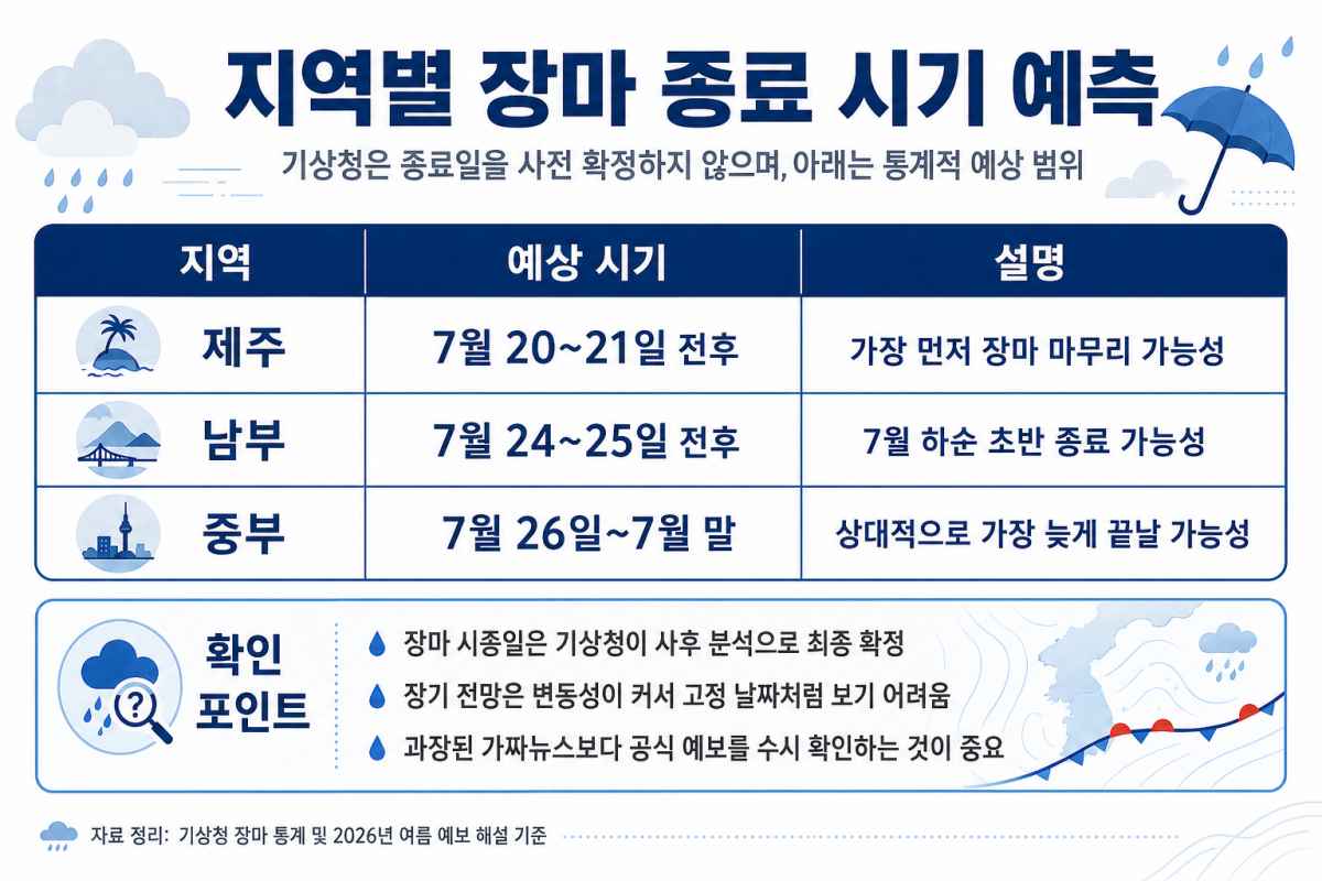 장마 종료일은?/ ⓒ인포매틱스뷰