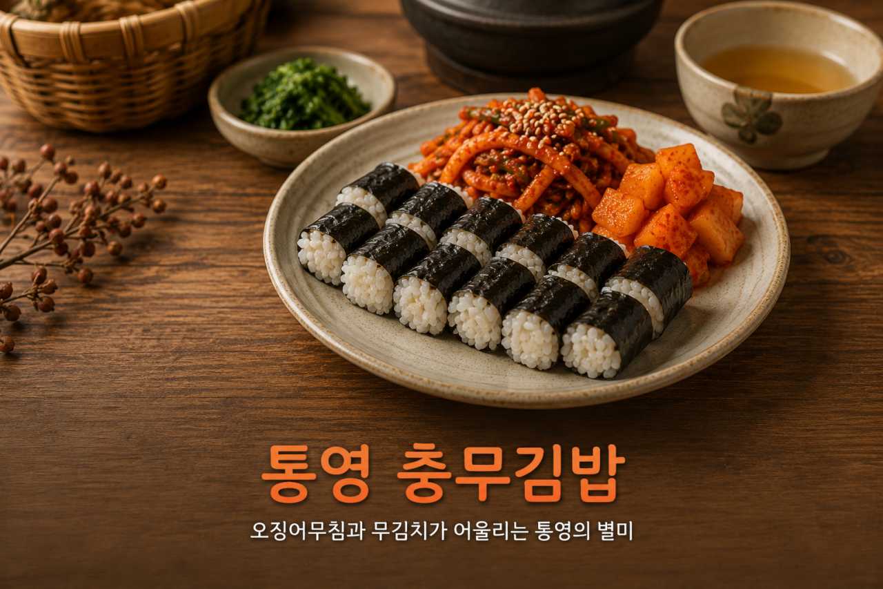 싱싱한 굴과 충무김밥  / ⓒ인포매틱스뷰