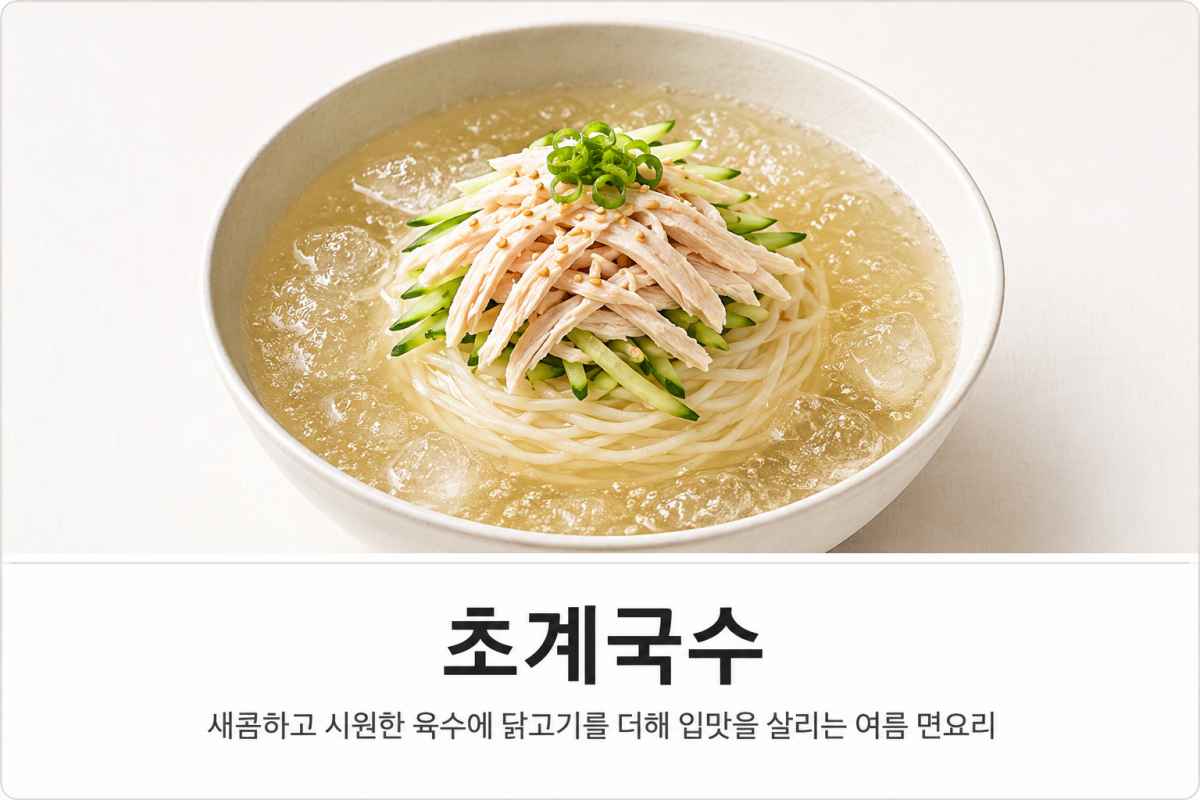 입맛 살리는 닭고기 식초 겨자 얼음 국수 / ⓒ인포매틱스뷰