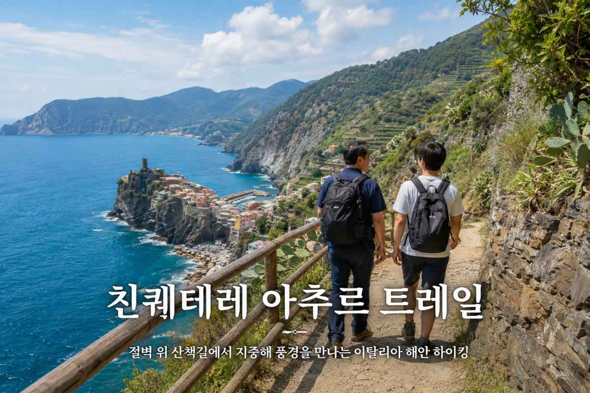 친퀘테레 아추르 트레일 / ⓒ인포매틱스뷰(ai활용 이미지)