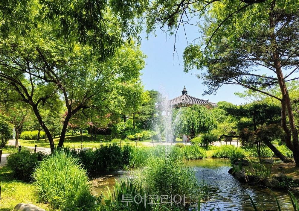 강원특별자치도립화목원 수생식물원 전경 기청산 식물원 무궁화원 전경/사진-산림청