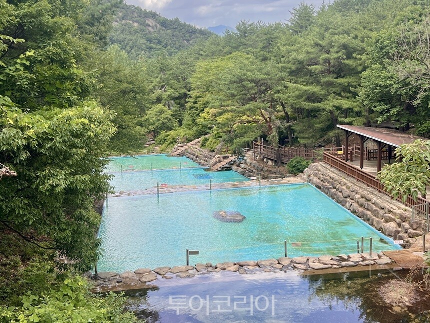 성주봉 자연휴양림 물놀이장 /사진-상주시