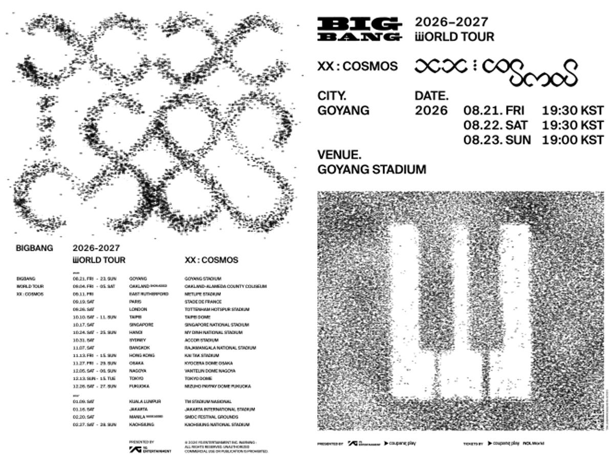 빅뱅 20주년 월드투어 'XX : 코스모스' [YG엔터테인먼트 제공. 재판매 및 DB 금지]