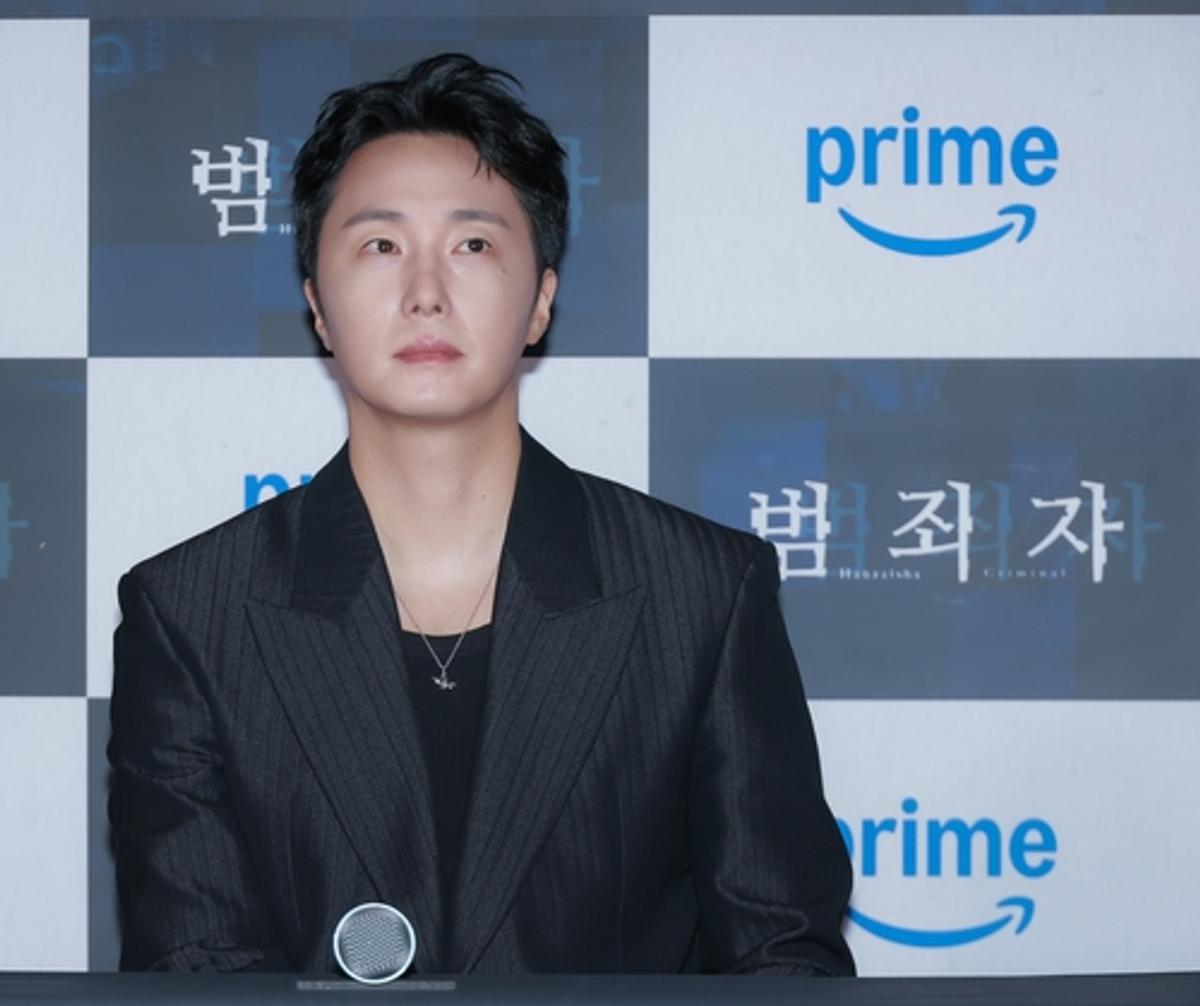 '범죄자' 기자간담회에 참석한 배우 정일우 [아마존 프라임 제공. 재판매 및 DB 금지]