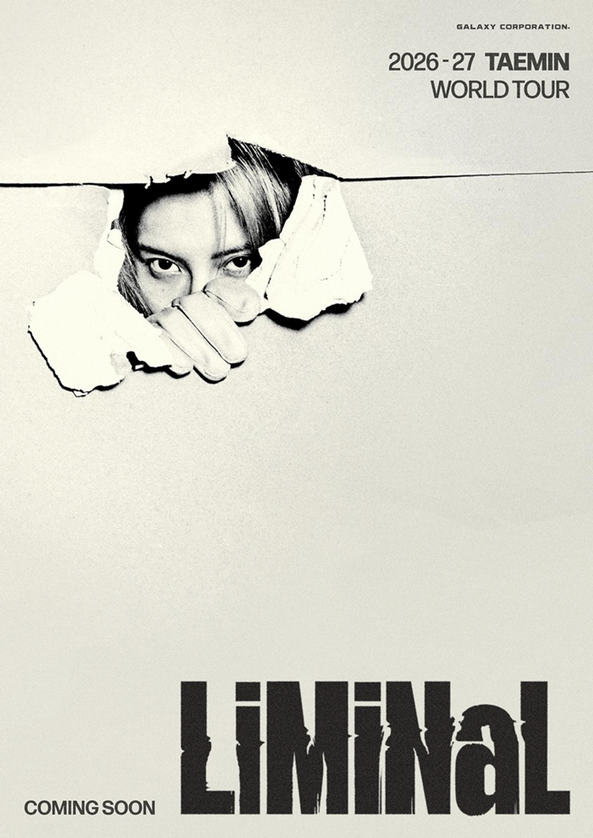 태민의 월드투어 '2026-27 TAEMIN WORLD TOUR [LiMiNaL]' 포스터