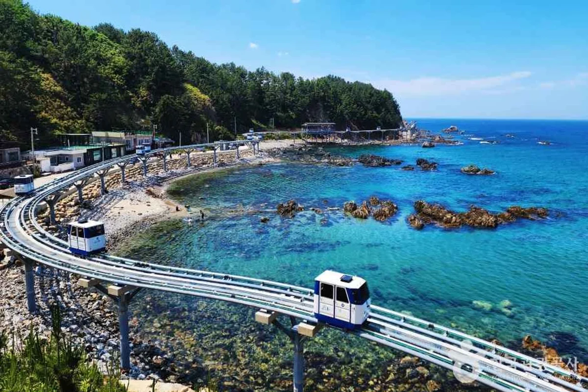 죽변해안스카이레일 - 레일바이크 코스 여행