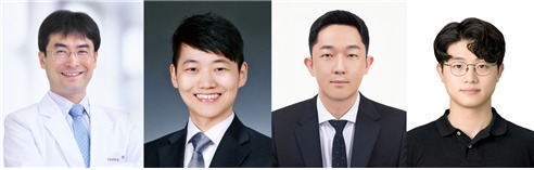 (왼쪽부터)박상민 서울대병원 가정의학과 교수, 자이메드㈜ 장주영 박사, 서울의대 의료빅데이터연구센터 한창호 연구조교수·의과학과 김재원 박사. (병원 제공)