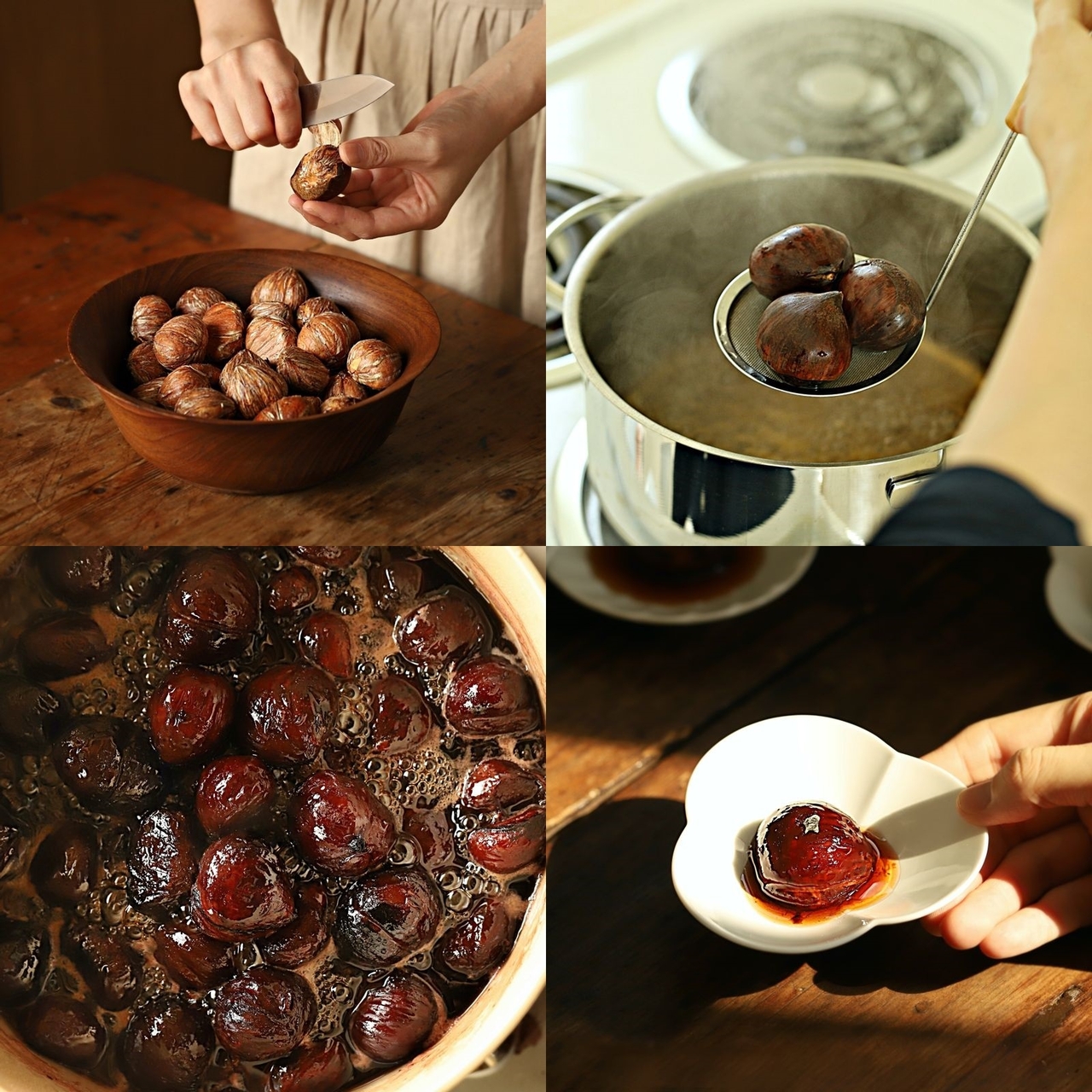 밤 조림 만드는 과정 [우리의 식탁 제공]