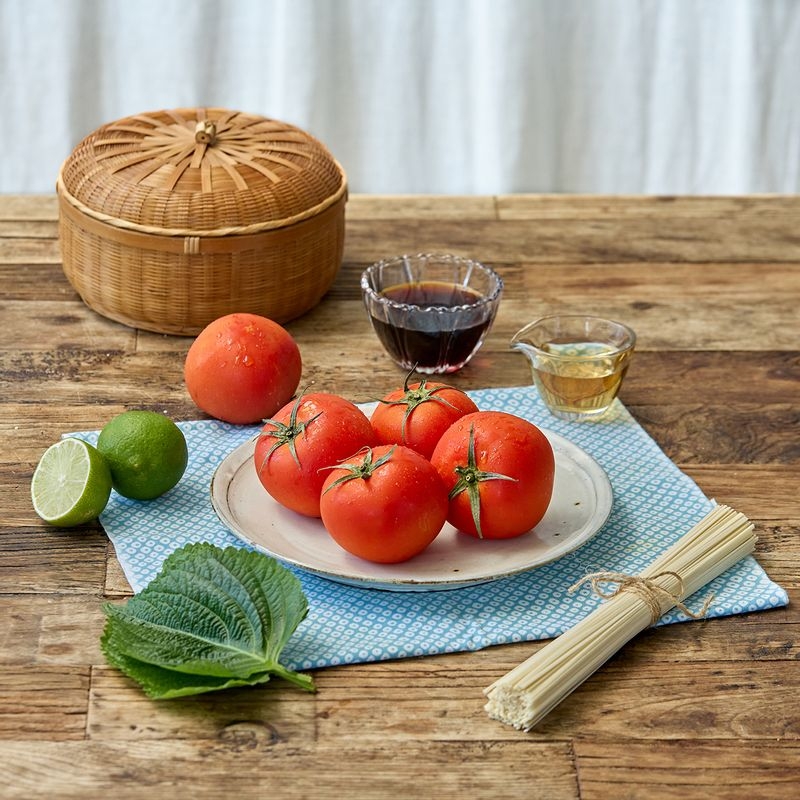 토마토 냉우동 [우리의 식탁 제공]