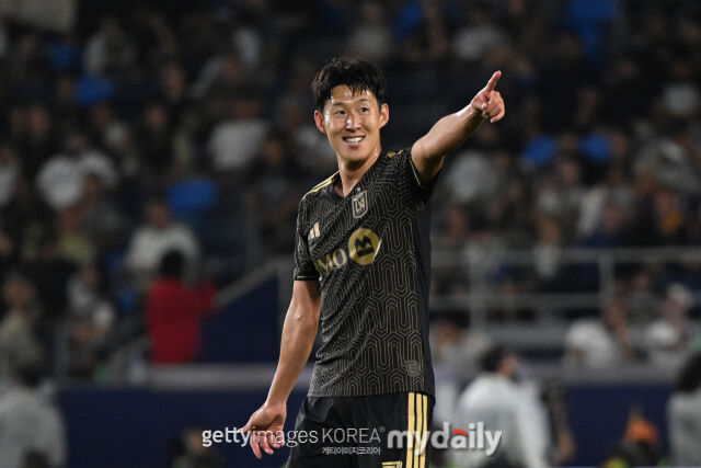 LAFC의 손흥민이 LA갤럭시전에서 2026시즌 MLS 첫 골을 터뜨렸다./게티이미지코리아