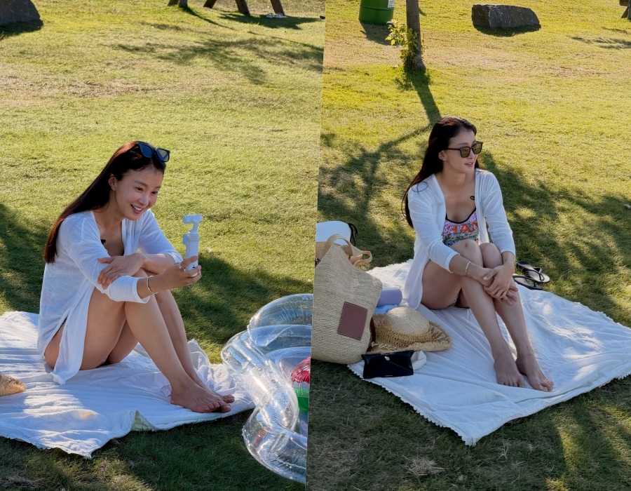 이시영, '애둘맘' 믿기 힘든 수영복 자태…근육으로 꽉 찬 탄탄한 몸매