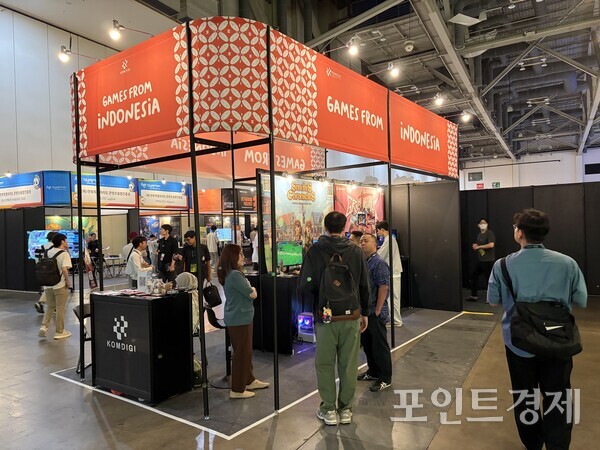'부산인디커넥트페스티벌 2026(BIC 2026)'의 인도네시아 부스 ⓒ포인트경제