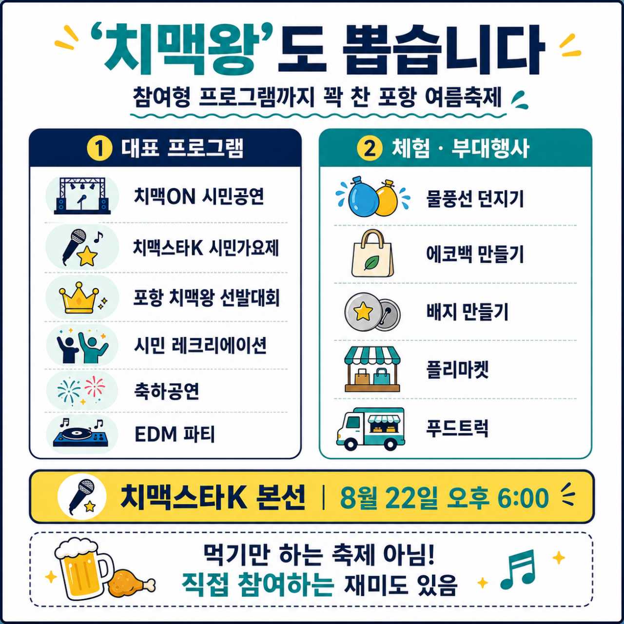 치맥왕 이벤트도 진행합니다 / 인포매틱스뷰