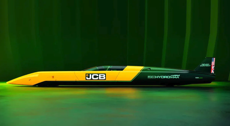 JCB 하이드로맥스 수소 내연기관으로 1600마력으로 653Km 기록 타이틀