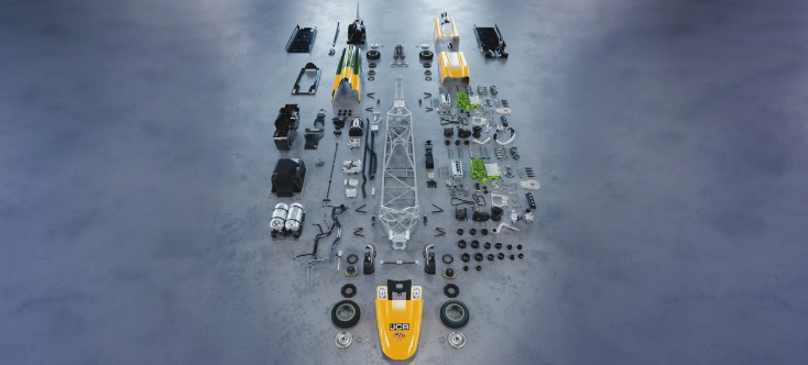 JCB 하이드로맥스 수소 내연기관으로 1600마력으로 653Km 기록 타이틀