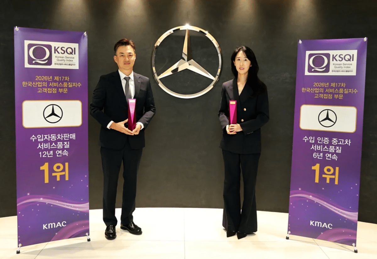 벤츠 12년 연속 '서비스 1위' 달성… 그런데 지갑은 메르세데스-벤츠, KSQI 수입자동차판매점 12년·수입인증중고차 6년 연속 1위
