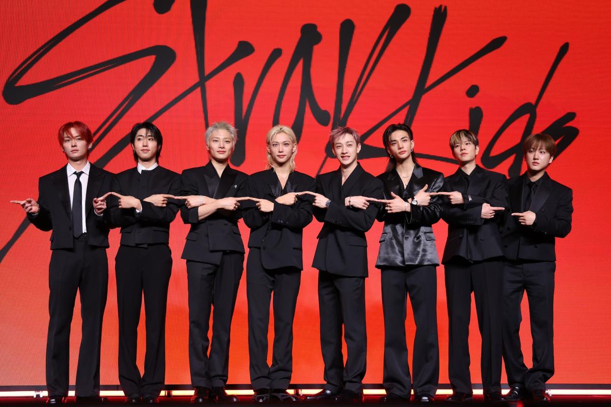 트레이 키즈 미니앨범 'THIS & THAT' 발매 기념 기자간담회_ 6일 서울 여의도 콘래드 호텔