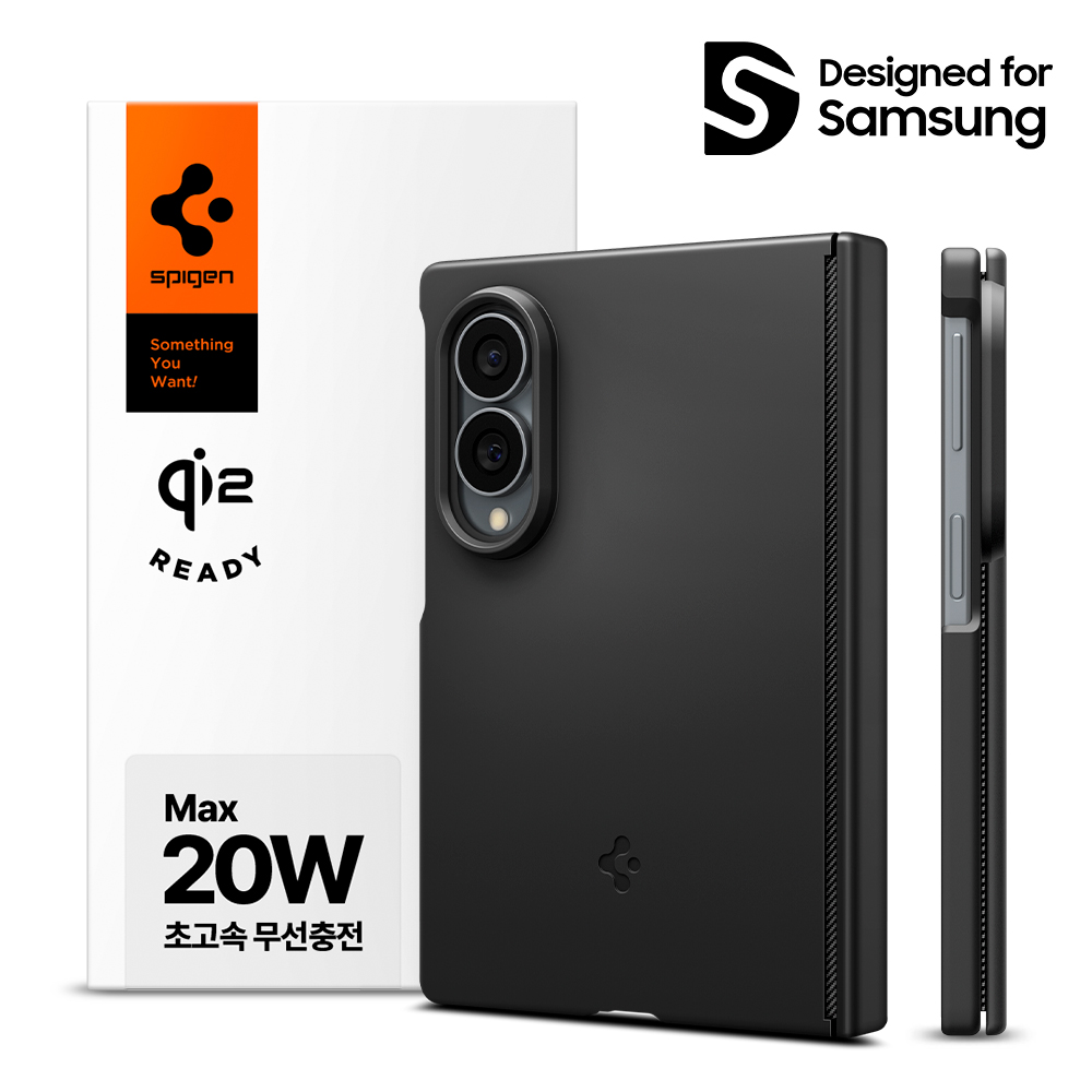 Qi2 20W 인증 갤럭시 맥세이프 케이스 에어핏프로 맥핏 블랙, 갤럭시Z 폴드8 와이드